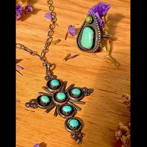 Vintage Myra T. Qualo ZUNI Sterling Necklace